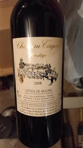 Bordeaux Côtes-de-bourg Château Tayac Prestige 2006
