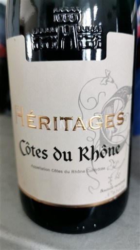 Vallée du Rhône Côtes-du-rhône Héritages Non Millésimé