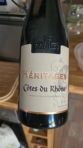 Rhône-dalen Côtes-du-Rhône Héritages Ikke årgangsbestemt