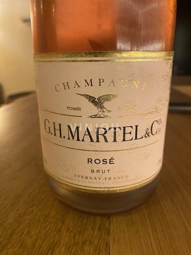 Vin Effervescent Rosé brut G.H. Martel & Co Non millésimé France Champagne AOC