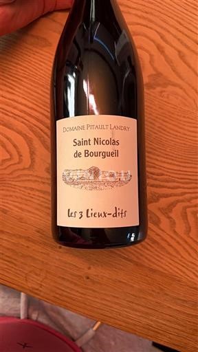 Vallée de la Loire Saint-Nicolas-De-Bourgueil Domaine Pitault Landry Les 3 Lieux-dits 2024