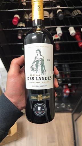 Bordeaux Lussac-saint-émilion Château Des Landes Prestige 2022