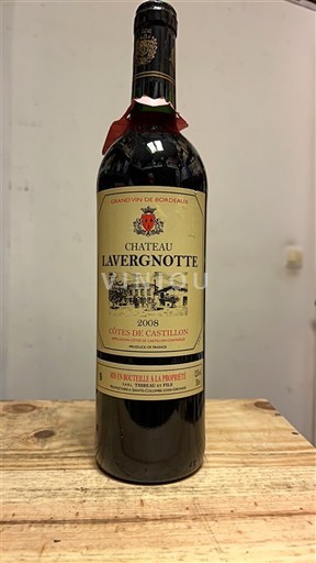 Bordeaux Nicht spezifiziert Château Lavergnotte Côtes de Castillon 2008