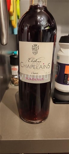 Bordeaux Château Des Chapelains Claret Không niên vụ