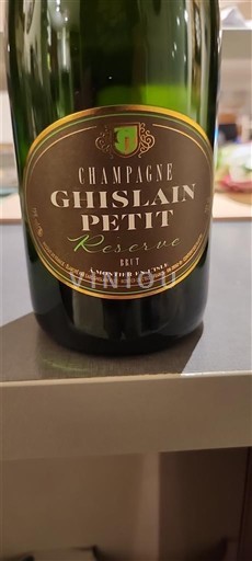 Champaña Champán Ghislain Petit Réserve Sin añada