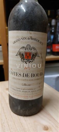 Bordeaux Côtes-de-bourg Lafleuse 1972