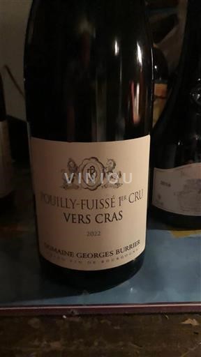 Burgundi Pouilly-fuissé Premier Cru Domaine Georges Burrier Vers Cras 2022