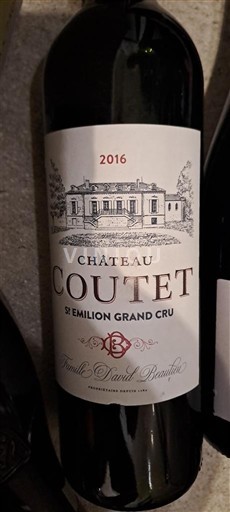 Bordeaux Saint-Émilion Grand Cru Grand Cru Château Coutet 2016