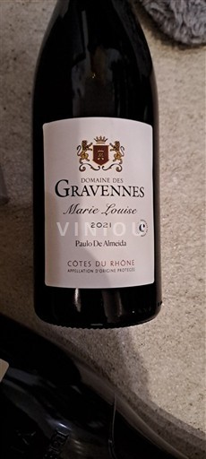 Vallée du Rhône Côtes-du-rhône Domaine Des Gravennes Marie-Louise 2021