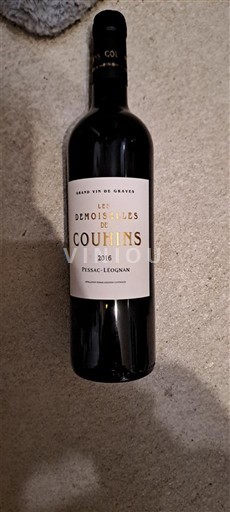 Bordeaux Pessac-Léognan Cousins Les Demoiselles de Couhins 2016