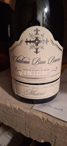 Wallonie Côtes de Sambre et Meuse Château Bon Baron Muscat 2019