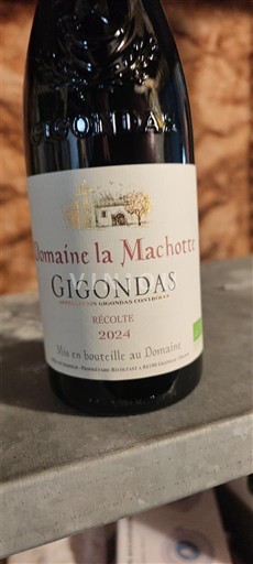 Thung lũng Rhône Gigondas Domaine La Machotte 2024