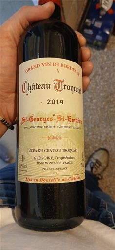 Bordeaux Saint-Georges-Saint-Émilion Château Troquart 2019