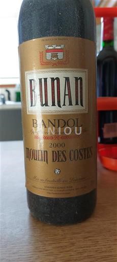 Provence Bandol Bunan Moulin des Costes 2000