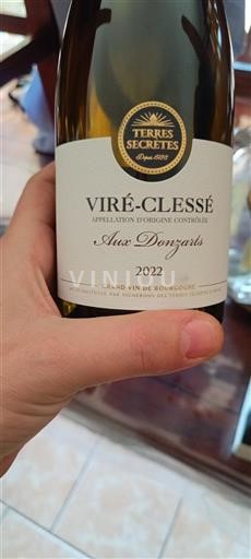Bourgondië Viré-Clessé Terres Secrètes Aux Donzats 2022