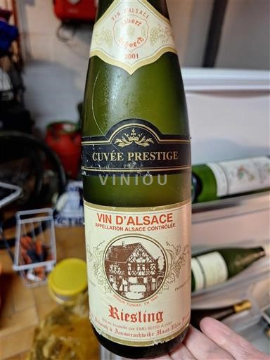 Alsace Cave Vinicole Ammerschwihr Prestige 2001