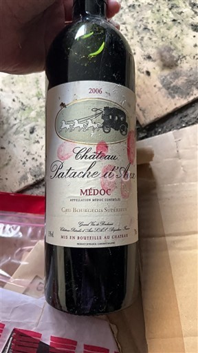Bordeaux Médoc Cru Bourgeois Supérieur Château Patache Aux 2006