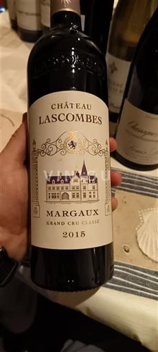 Bordeaux Margaux Grand Cru Classé Château Lascombes 2015