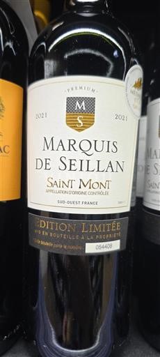 Sudoeste Saint-Mont Marquis de Seillan Édition Limitée 2021