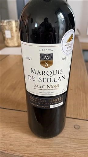 Sudoeste Saint-Mont Marquis de Seillan Édition Limitée 2021