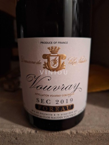 Thung lũng sông Loire Vouvray Domaine Clos Naudin Foreau 2019