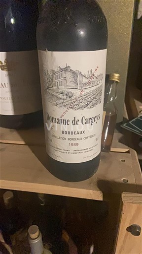 Bordeaux Domaine Cargeys 1989