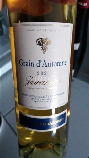 Lounais-Ranska Jurançon Cave de Gan Grain d'Automne 2021