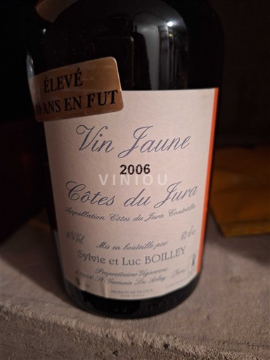 Jura Côtes du Jura Sylvie et Luc Boilley 2006