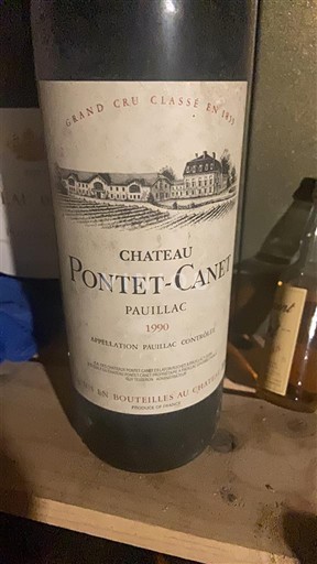 Bordéus Pauillac Grand Cru Château Pontet-Canet 1990