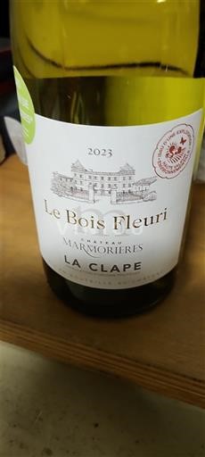 Linguadoca La Clape Château Marmorières Le Bois Fleuri 2023