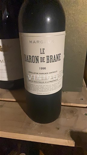 Bordeaux Margaux Château Brane-Cantenac Le Baron de Brane 1996