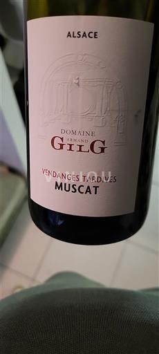 Alsace Vendanges Tardives Domaine Armand Gilg Vendanges Tardives Muscat 2020