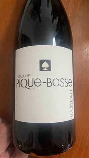 Rhônen laakso Rasteau Domaine Pique-Basse 2022