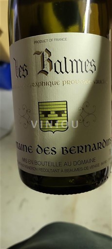 Thung lũng Rhône Beaumes de Venise Domaine Des Bernardins Les Balmes 2022