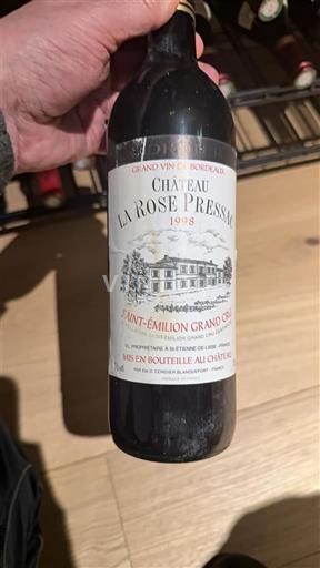 Bordeaux Saint-Émilion Grand Cru Grand Cru Château La Rose Pressac 1998