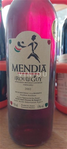 Sudoeste Irouléguy Mendia 2002