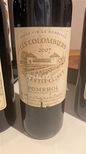Bordeaux Pomerol Feytit-Clinet Les Colombiers 2007