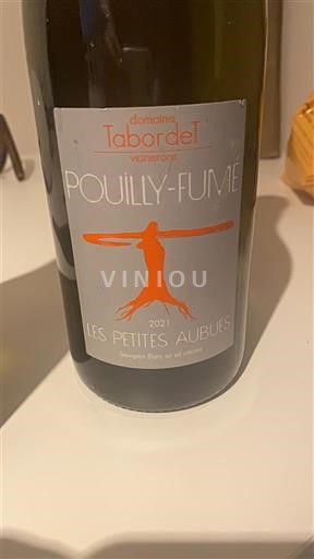 Vallée de la Loire Pouilly-fumé Domaine Tabordet Les Petites Aubues 2021