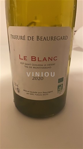Langvedok Ni doloceno Prieuré de Beauregard Le Blanc 2020