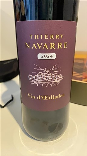 Langvedok Ni doloceno Thierry Navarre Vin d'Œillades 2024