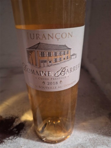 Sudoeste Jurançon Domaine Barreau Prestige 2018