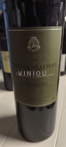 Corsica Patrimonio Domaine Orenga de Gaffory Domaine des Gouverneurs 2011