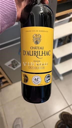 Bordeaux Haut-Médoc Château Aurilhac Bourdieu 2020