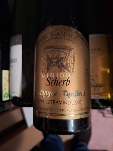 Alsace Vendanges Tardives Scherb 2000