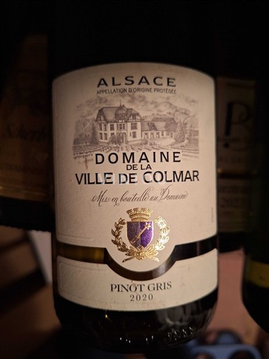Alsace Domaine La Ville de Colmar 2020