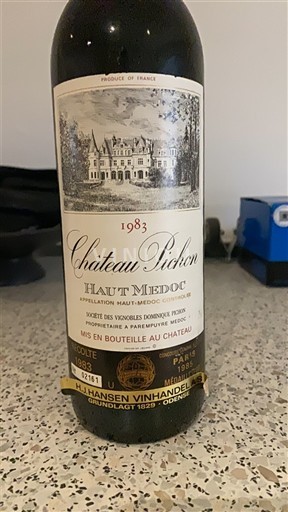 Bordeaux Haut-Médoc Château Pichon 1983