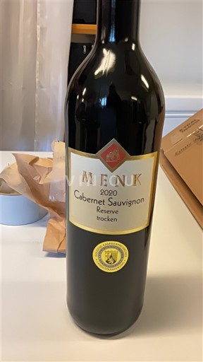 Rheinhessen Menk Cabernet Sauvignon Reserve 2020