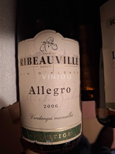 Alsace Cave de Ribeauvillé Allegro 2006
