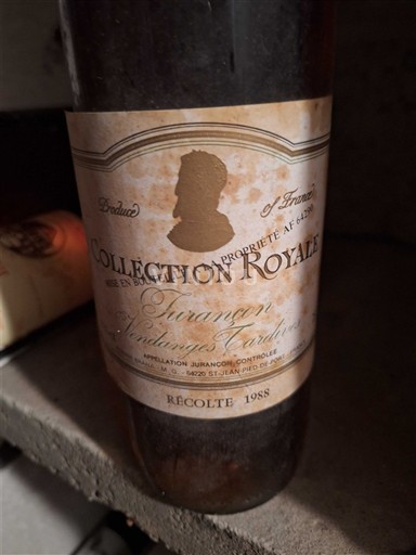 Sydvestfrankrig Jurançon Collection Royale Vendanges Tardives 1988