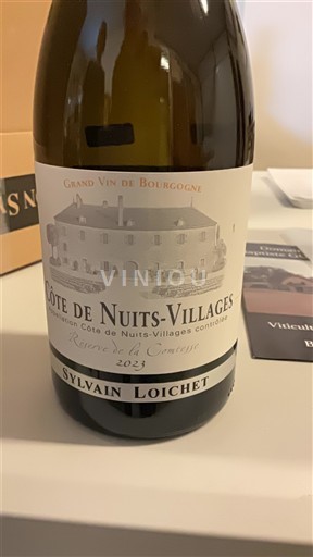 Burgundi Côte de Nuits -kylät Sylvain Loichet Réserve de la Comtesse 2023